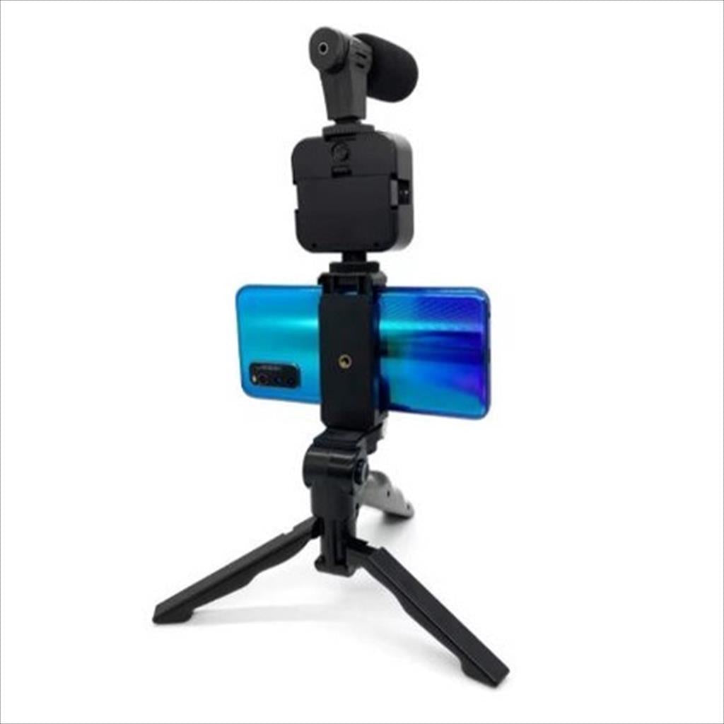 Kit De Grabación Con Micrófono Luz Led