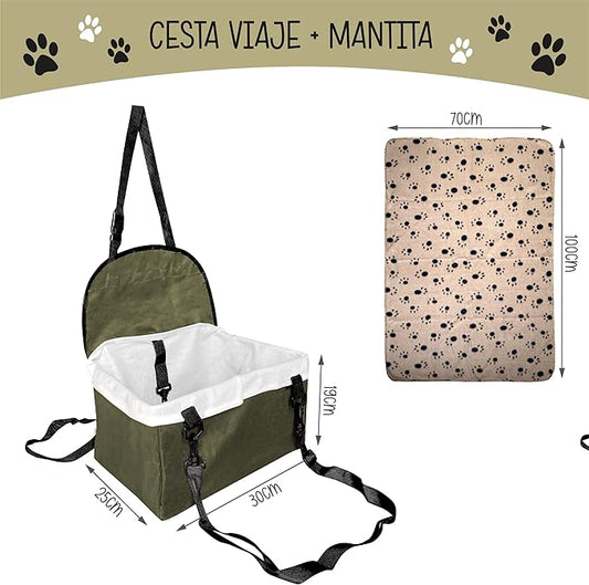 Asiento de auto para mascotas