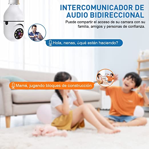 Cámara tipo ampolleta foco 360°